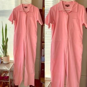 Nooworks - pink corduroy coveralls/ boiler suit